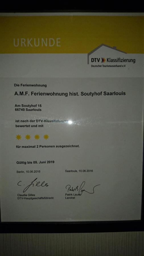 Amf Ferienwohnungen Historischer Soutyhof Saarlouis Exterior foto